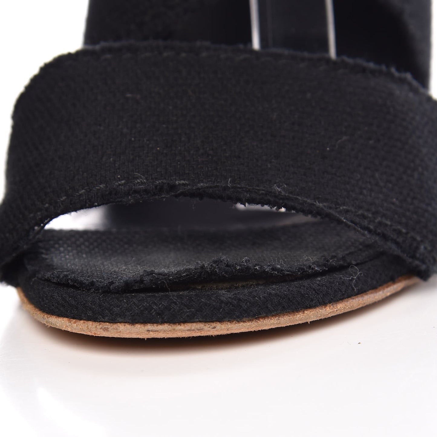 Canvas Heart CC Wedge Sandals 36.5 Black