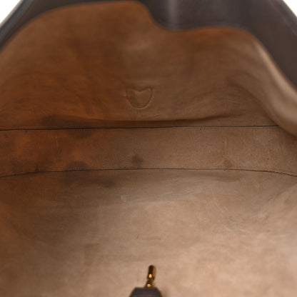 Gucci Soft Grained Calfskin Web Large Jackie Hobo Dark Brown 6 of 16