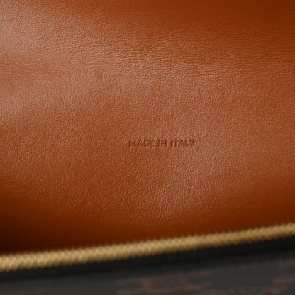 Celine Triomphe Canvas Lambskin Wallet On Strap Tan 6 of 11