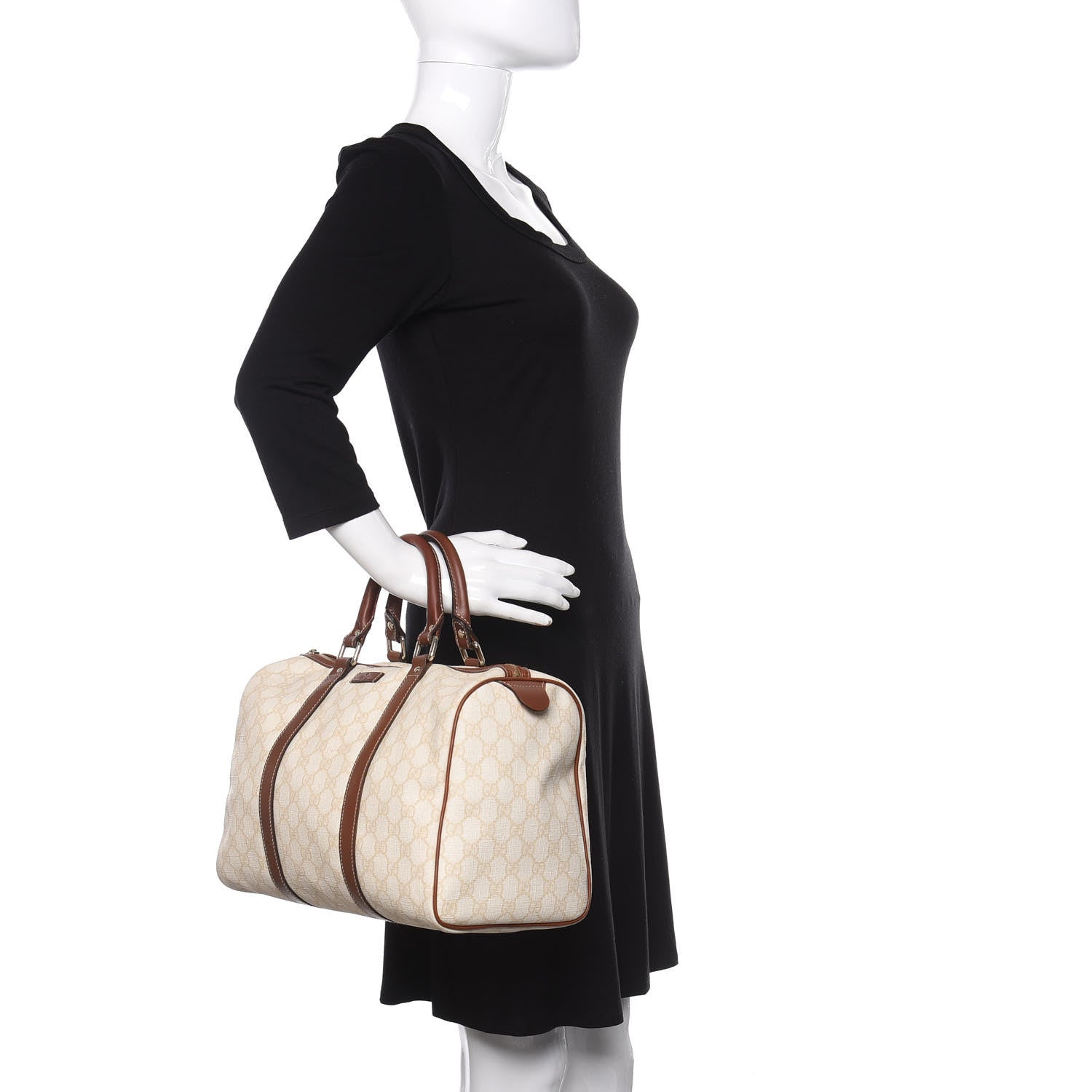 Gucci GG Plus Monogram Medium Joy Boston Tan 2 of 10