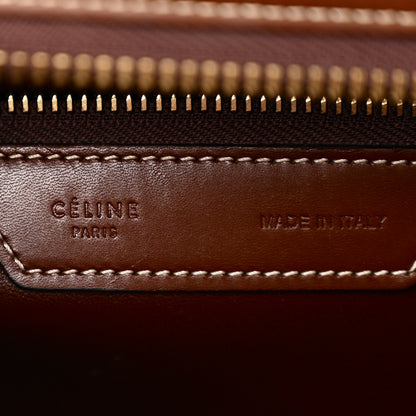Celine Satinated Natural Calfskin Micro Luggage Dark Brown 6 of 14