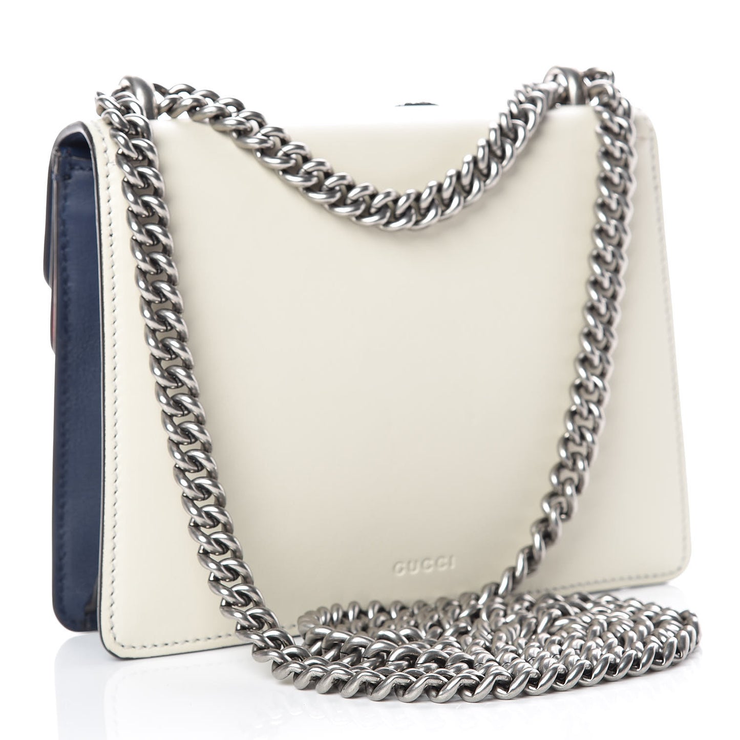Calfskin Crystal Snake Embroidered Mini Dionysus Shoulder Bag Mystic White Hibiscus Red Blue Agata
