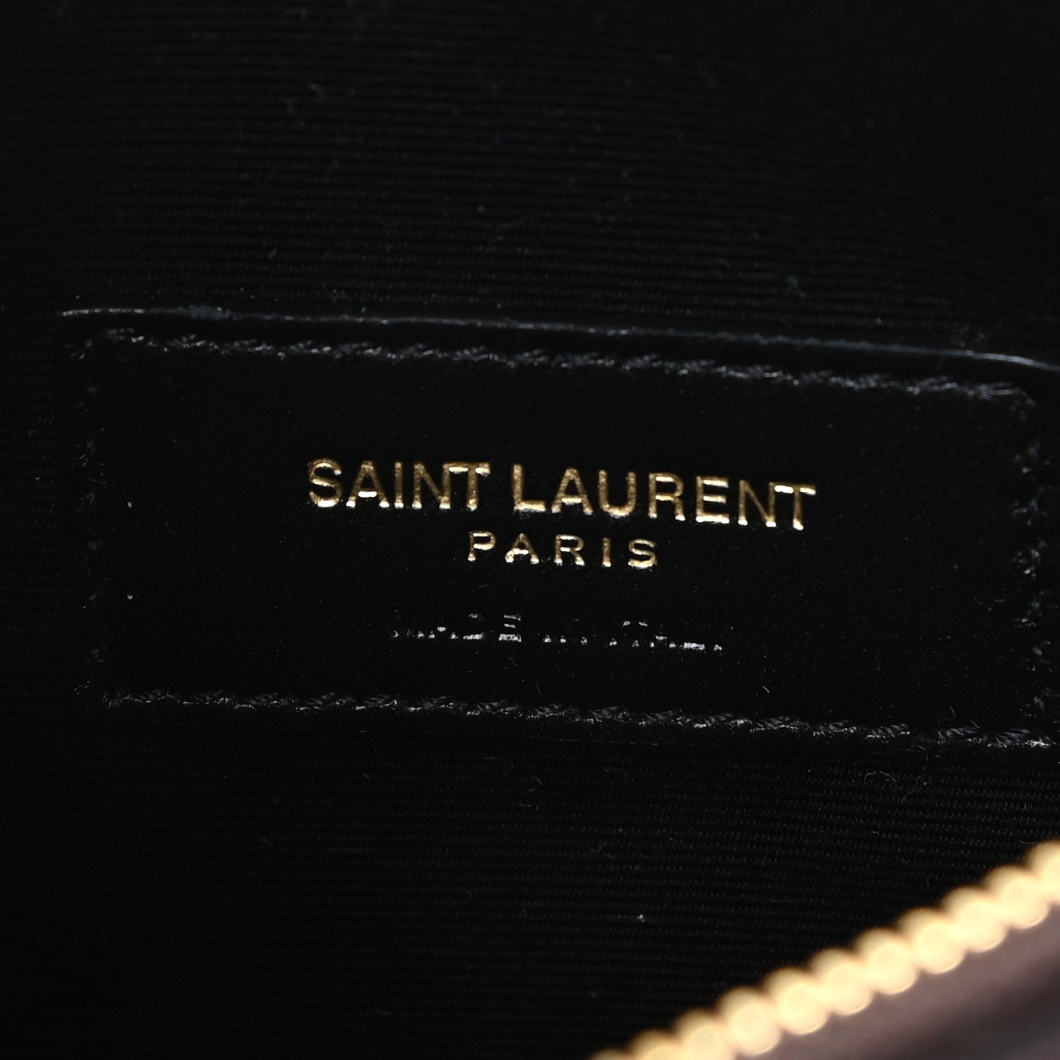 Saint Laurent Lambskin Heart Embossed Monogram Bill Pouch Vintage Cognac 9 of 10