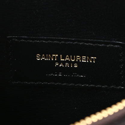 Saint Laurent Lambskin Heart Embossed Monogram Bill Pouch Vintage Cognac 9 of 10