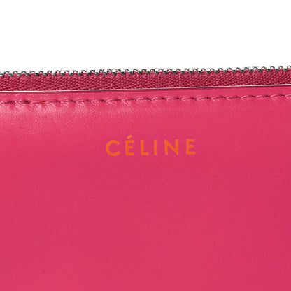 Celine Calfskin Zip Around Card Holder Wallet Fuchsia 6 of 9