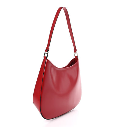 Prada Spazzolato Cleo Shoulder Bag Scarlatto Black 3 of 8