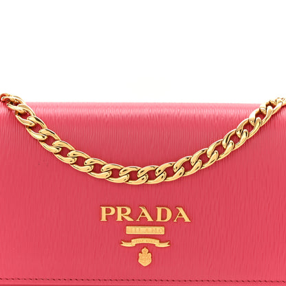 Prada Vitello Move Chain Wallet Peonia 7 of 9