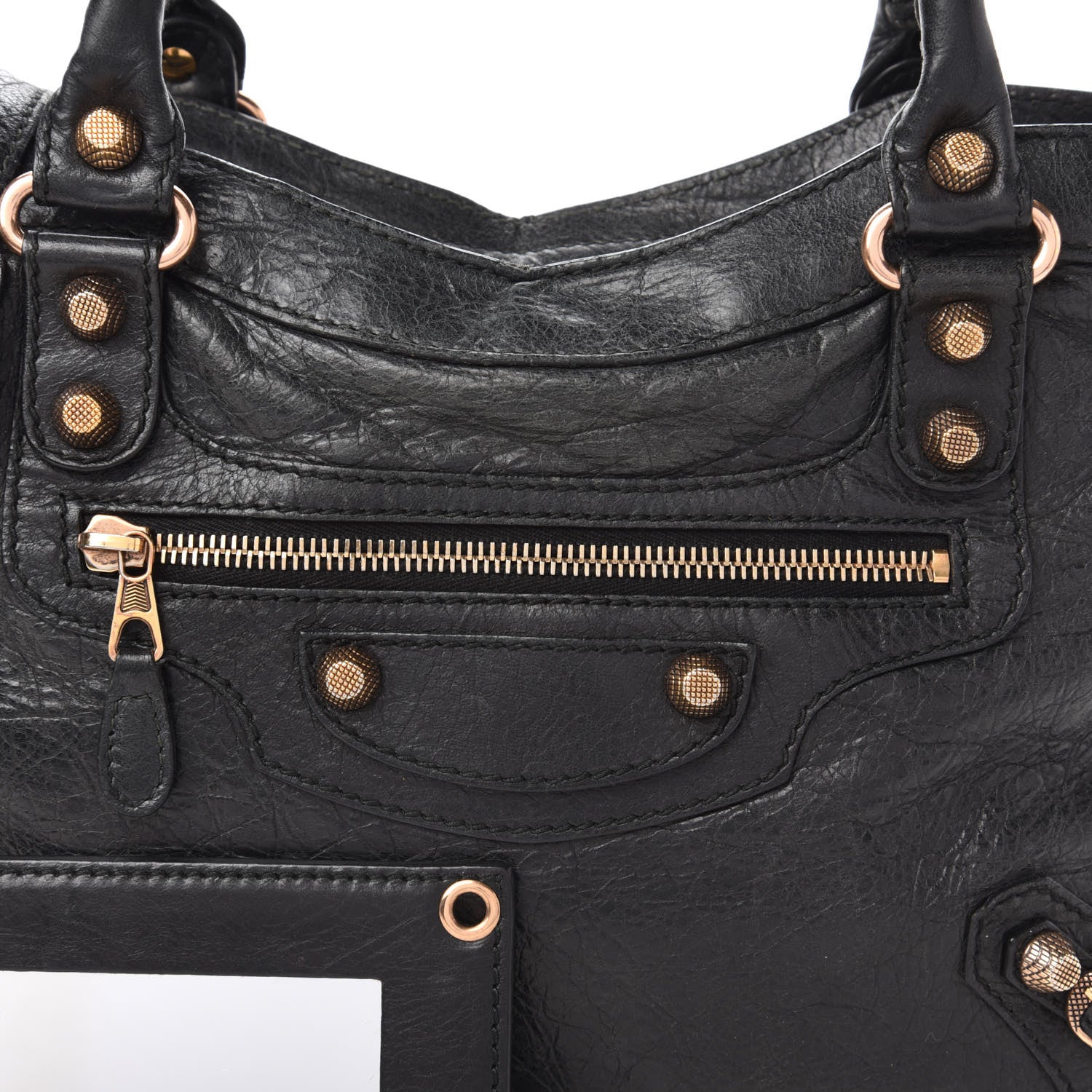 Balenciaga Agneau Giant 12 Rose Gold Hardware Town Black 10 of 10