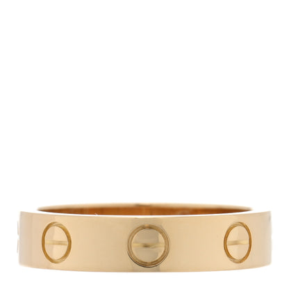 Cartier 18K Yellow Gold Diamond 4mm LOVE Wedding Band Ring 48 4.5 3 of 4