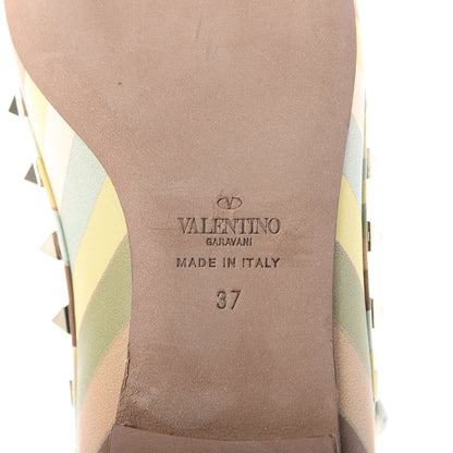 Valentino Garavani Nappa Native Couture 1975 Rockstud Cage Ballerina Flats 37 Multicolor 8 of 9