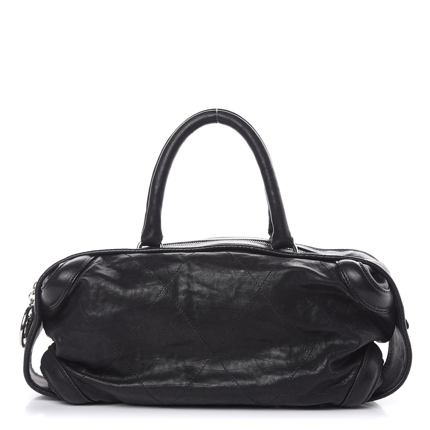 Calfskin Stitched Bowler Black