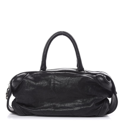 Chanel Calfskin Stitched Bowler Black 1 of 10