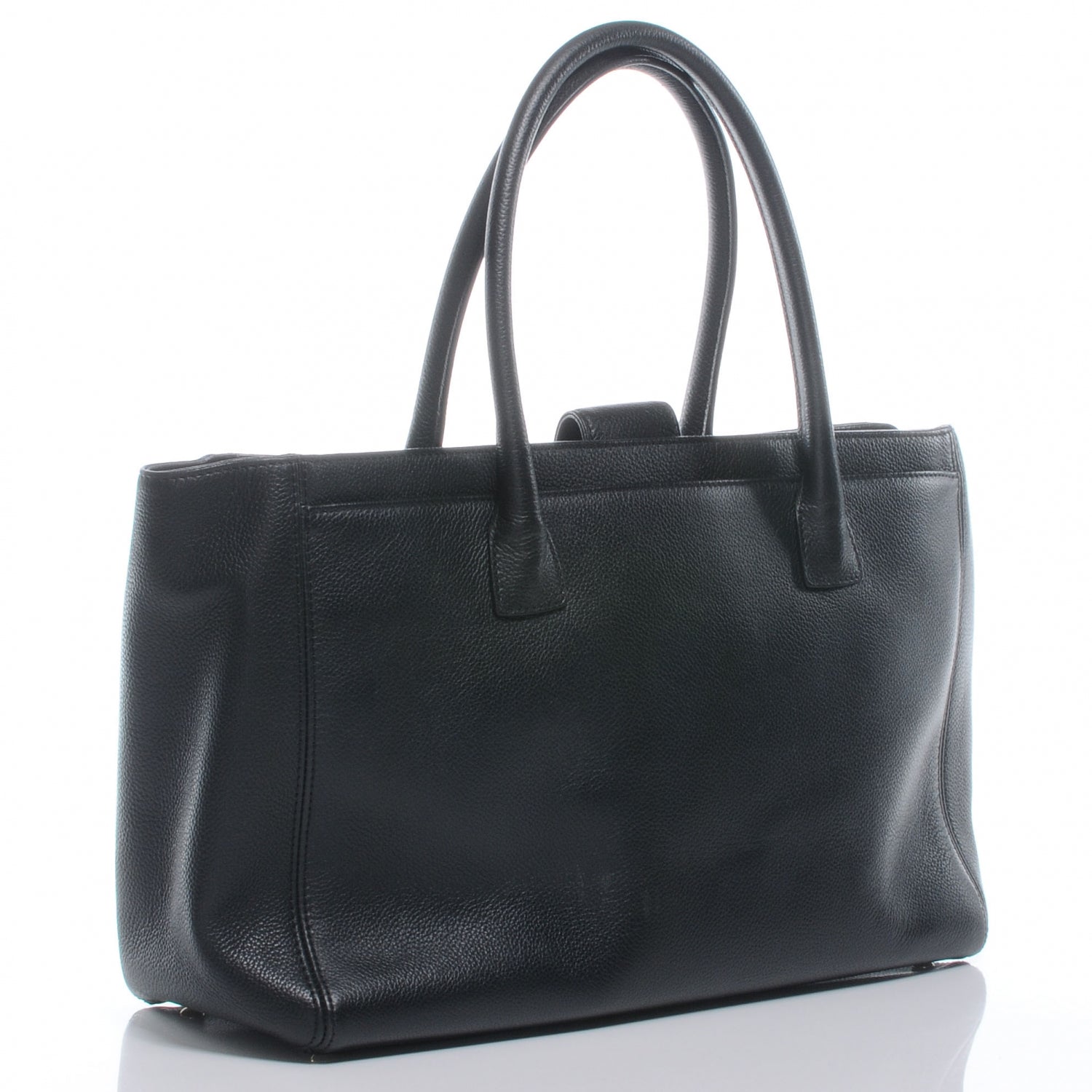 Chanel Calfskin Cerf Executive Shopper Tote Black 3 of 7