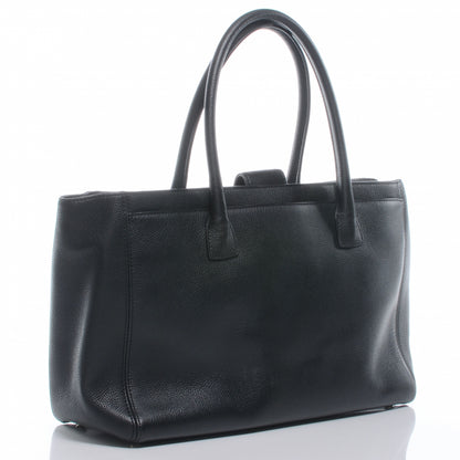 Chanel Calfskin Cerf Executive Shopper Tote Black 3 of 7