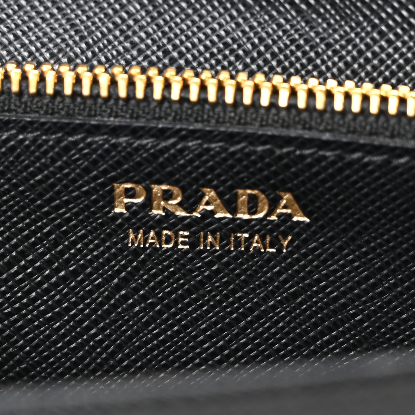 Saffiano Lux Chain Wallet Black