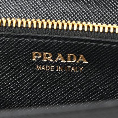 Prada Saffiano Lux Chain Wallet Black 6 of 9