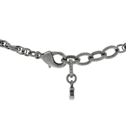 Chanel Ruthenium Pearl CC Round Pendant Necklace 3 of 3