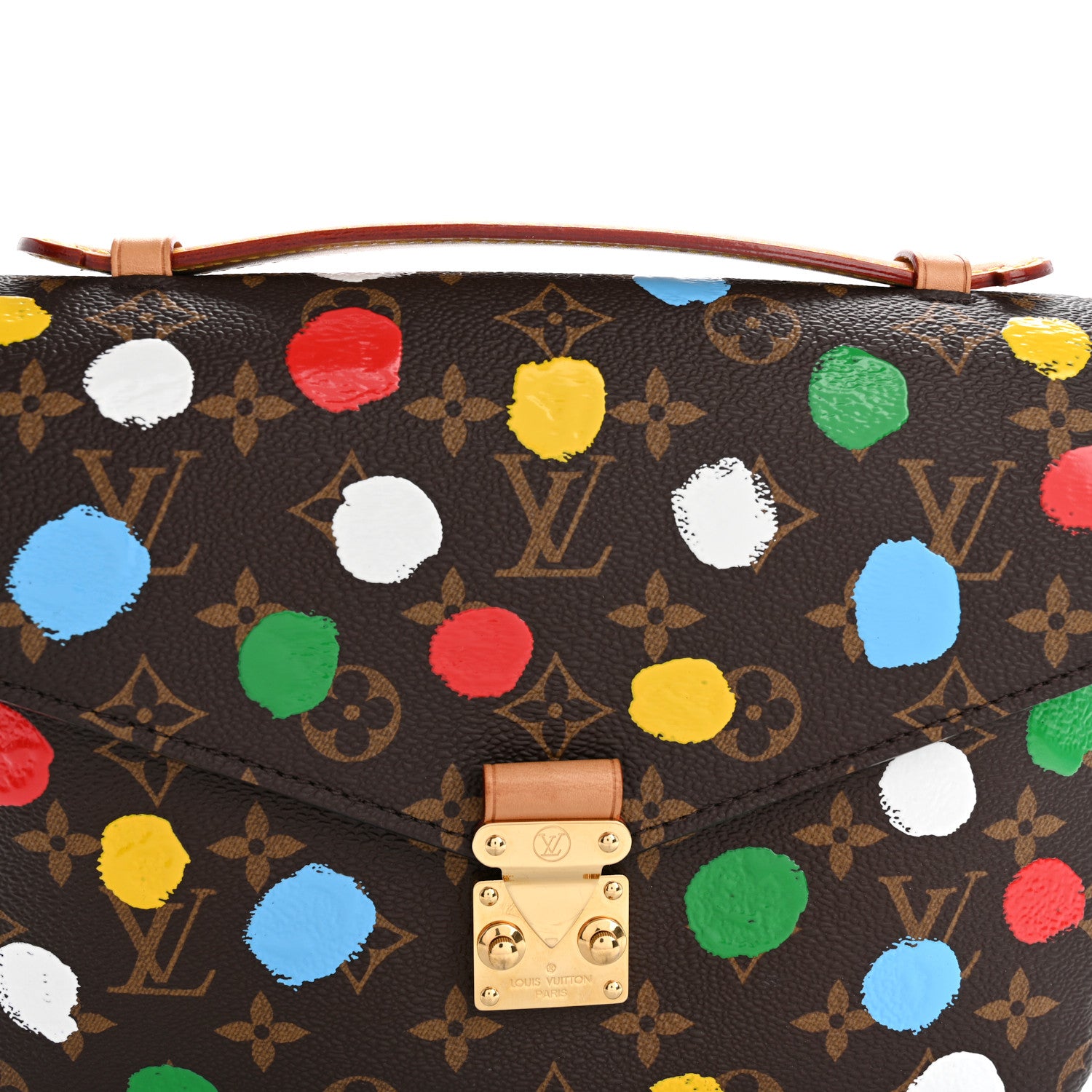 Louis Vuitton LV x YK Monogram Painted Dots Pochette Metis 8 of 10