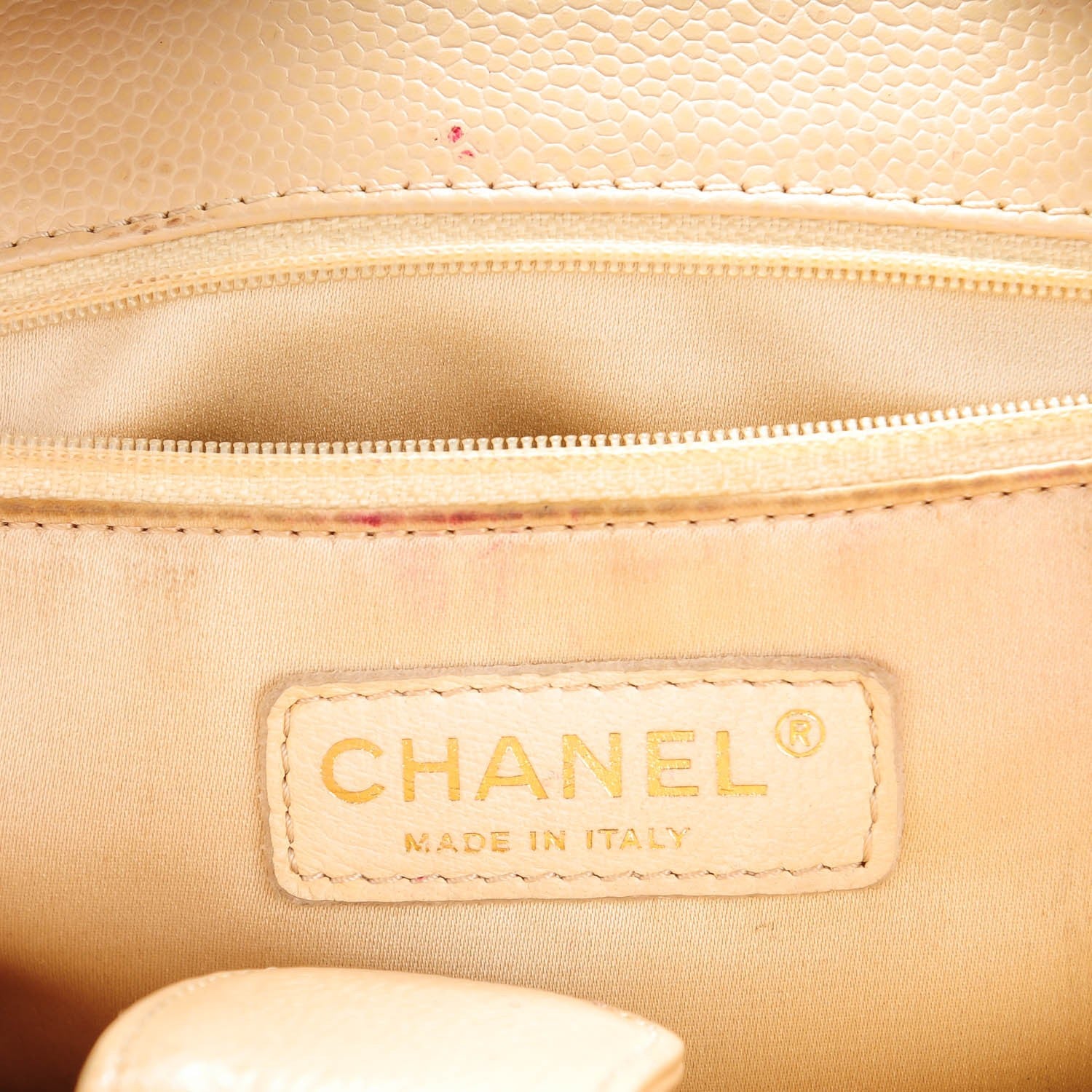Chanel Caviar Quilted Petit Shopping Tote PST Beige Clair 6 of 11