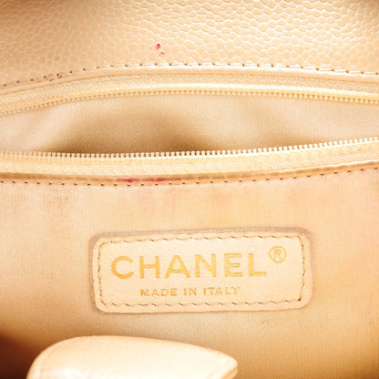 Chanel Caviar Quilted Petit Shopping Tote PST Beige Clair 6 of 11