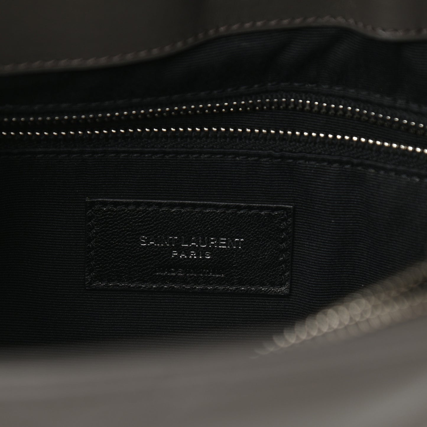 Calfskin Y Quilted Monogram Medium Loulou Chain Satchel Pebble
