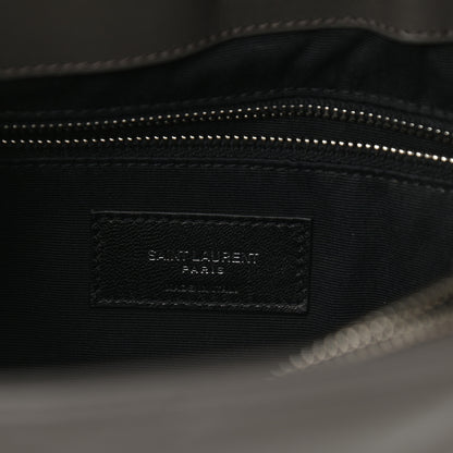 Saint Laurent Calfskin Y Quilted Monogram Medium Loulou Chain Satchel Pebble 6 of 8
