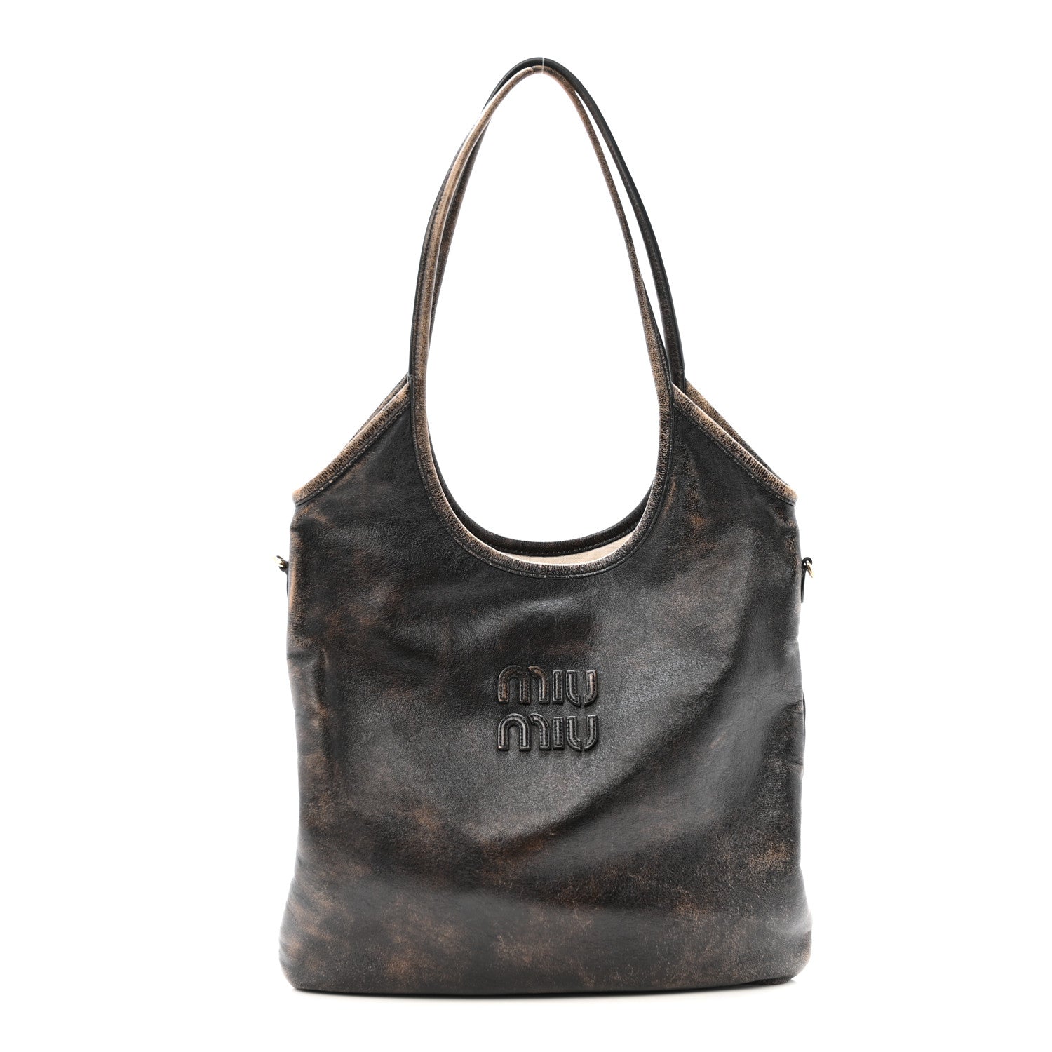 Miu Miu Nappa Ivy Bag Caffe 1 of 10