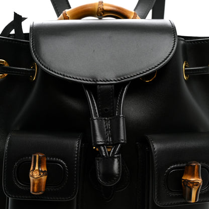 Gucci Calfskin Bamboo Backpack Black 6 of 8