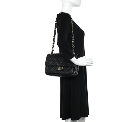 Chanel Lambskin Quilted Small Single Flap Black 2 of 13