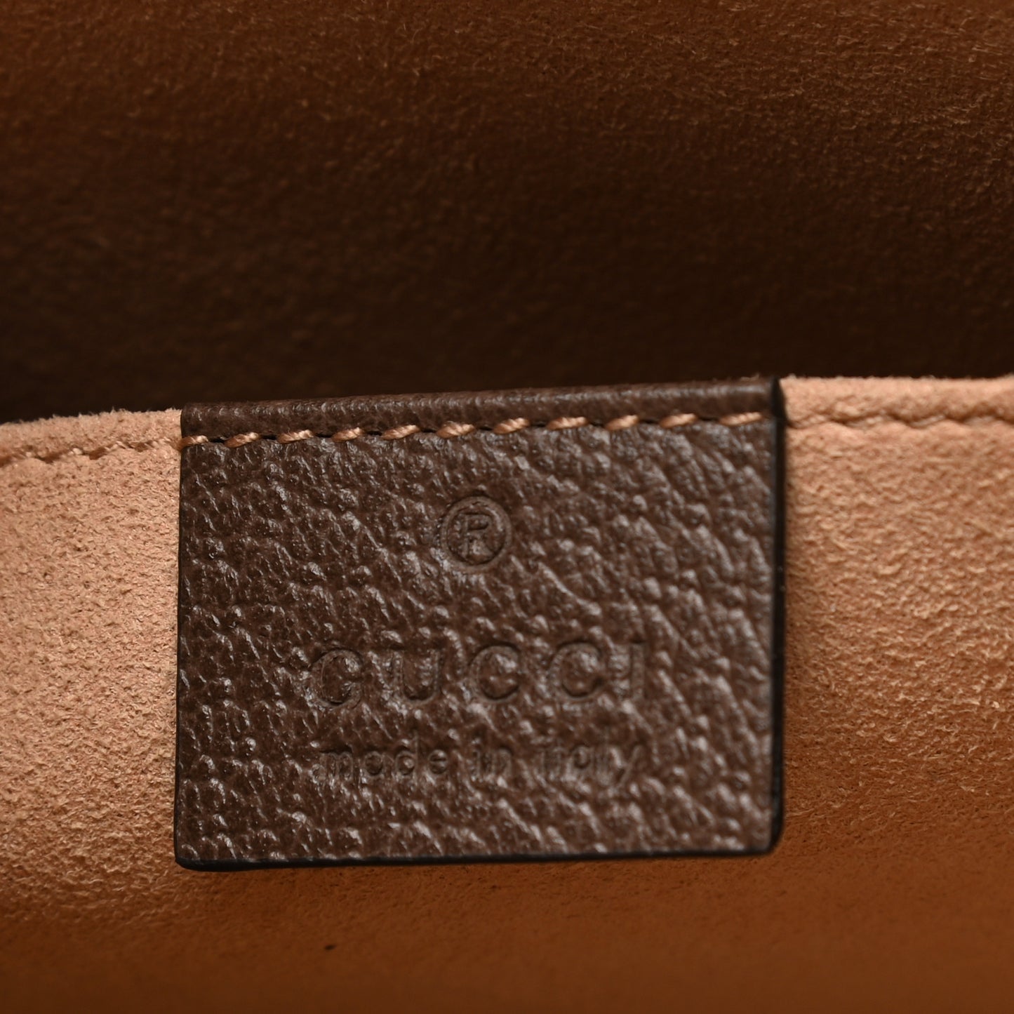 GG Supreme Monogram Web Ophidia Pouch Brown