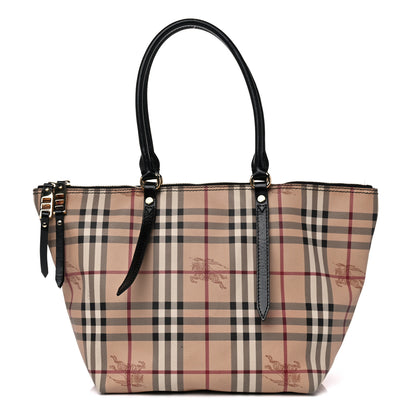 Burberry Haymarket Check Small Salisbury Tote Black 1 of 17
