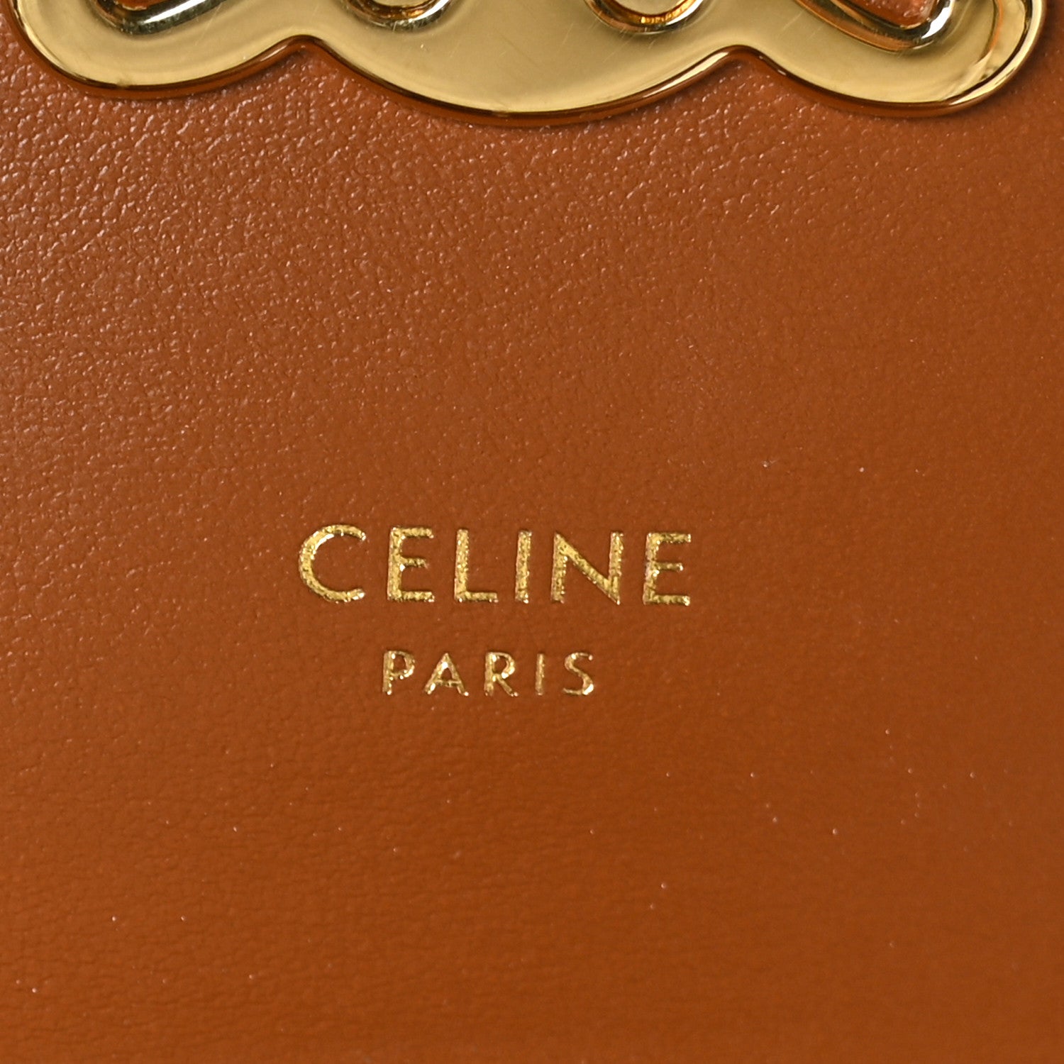 Celine Triomphe Canvas Small Triomphe Wallet Tan 7 of 8