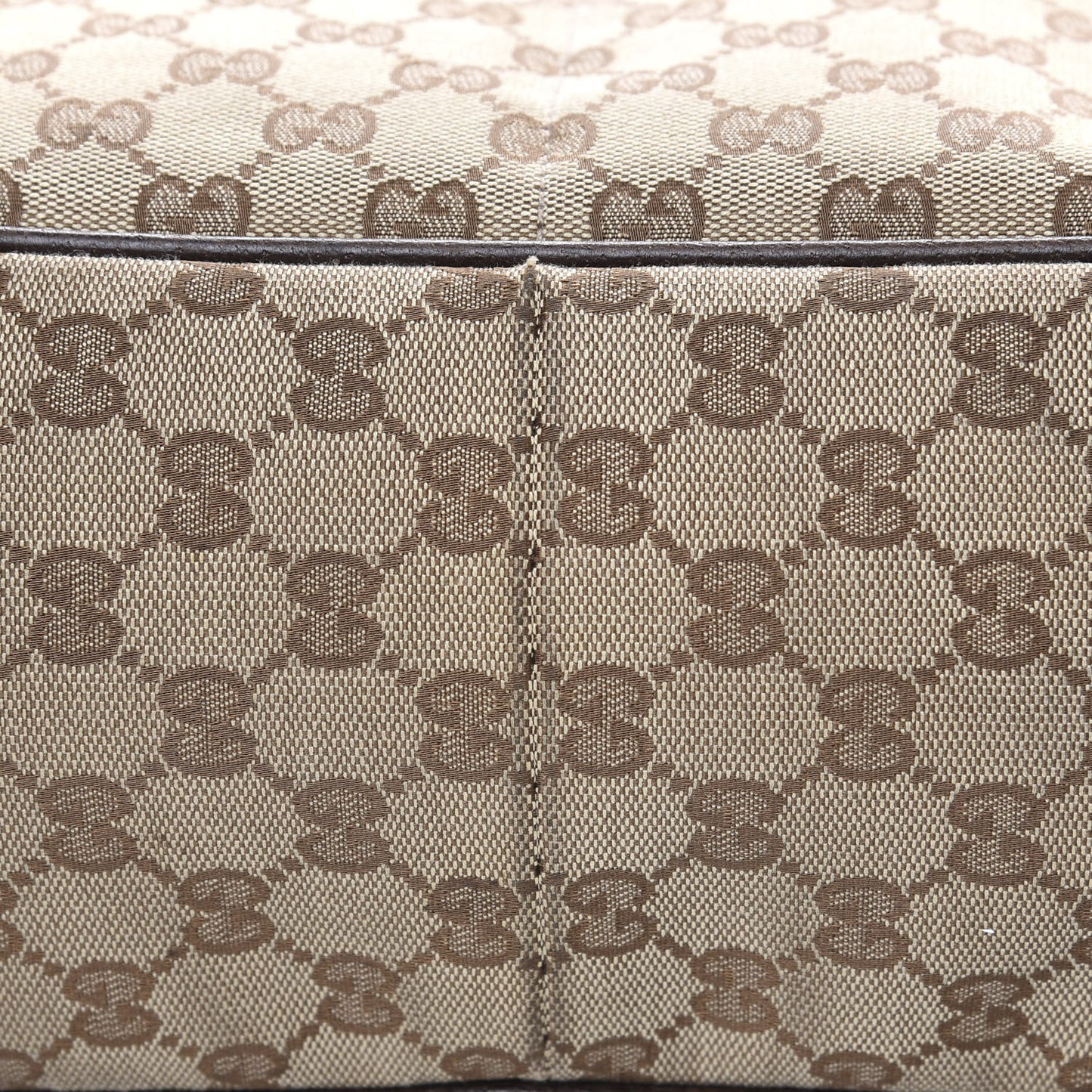 Monogram Natural Pigskin Large Diaper Bag Beige Ebony Cocoa Dark Chocolate