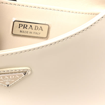 Prada Spazzolato Cleo Shoulder Bag White 6 of 9