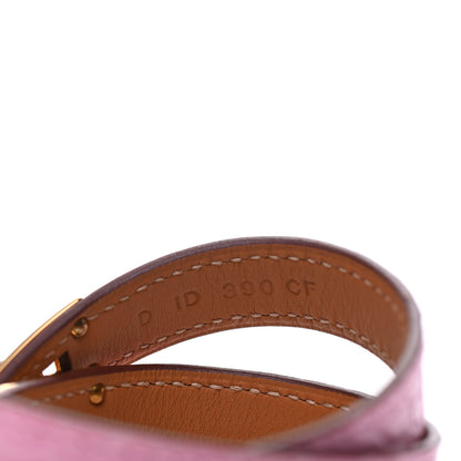 Hermes Matte Alligator Kelly Double Tour Bracelet T2 5P Pink 5 of 6
