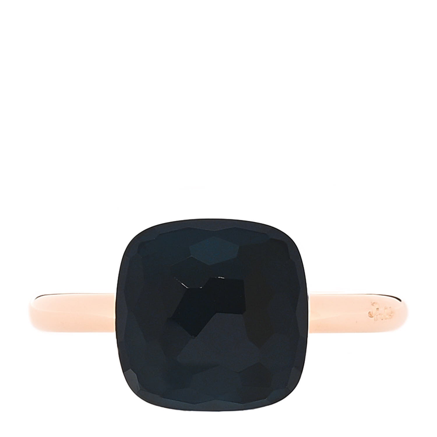 Pomellato 18K Rose Gold London Blue Topaz Classic Nudo Ring 60 9 ...