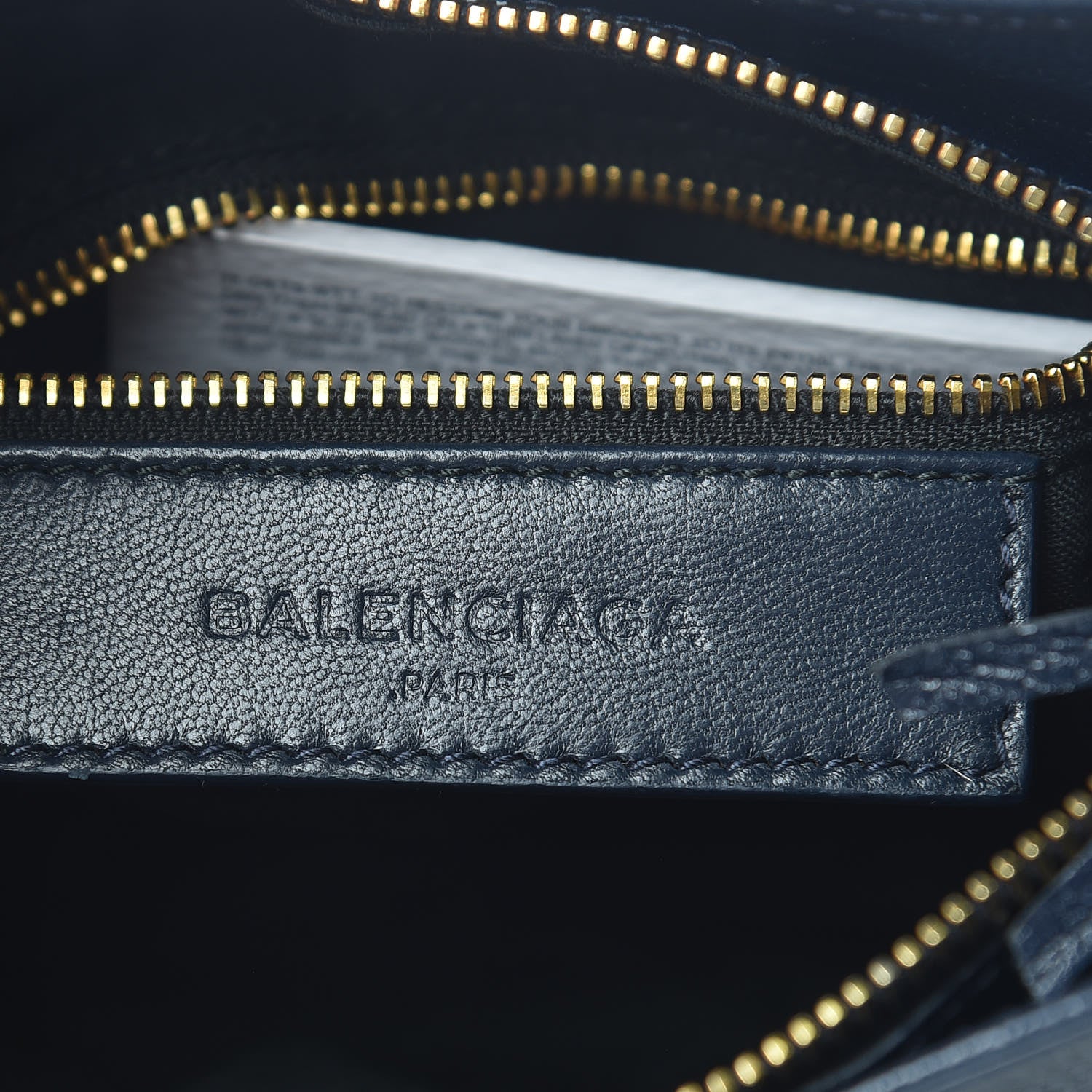 Balenciaga Chevre Gold Metallic Edge Hardware Hip Bleu Nuit 6 of 10