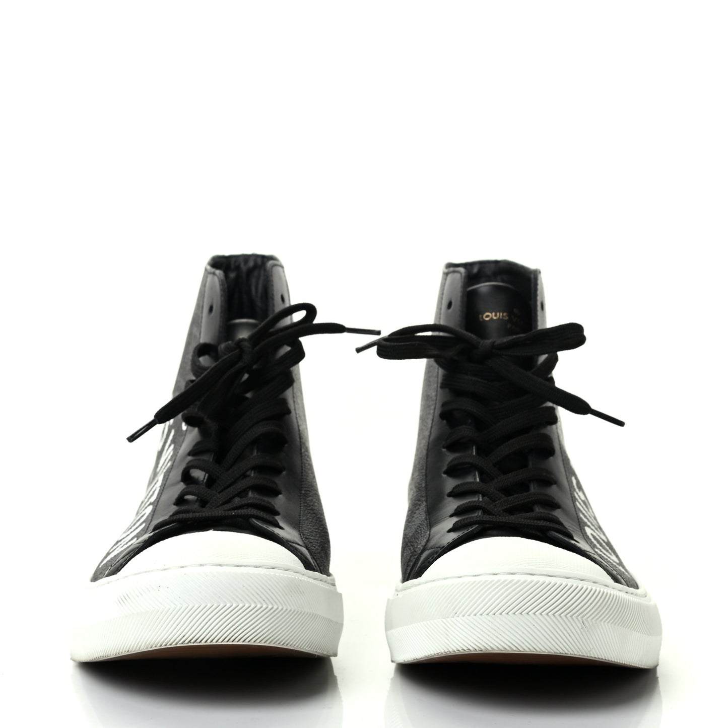 Damier Tartan Tattoo Sneaker Boots 9 Black