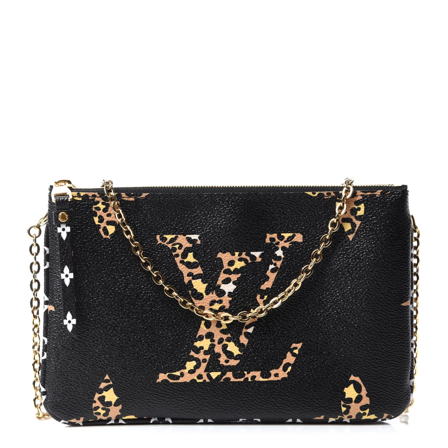 Monogram Giant Jungle Pochette Double Zip Black
