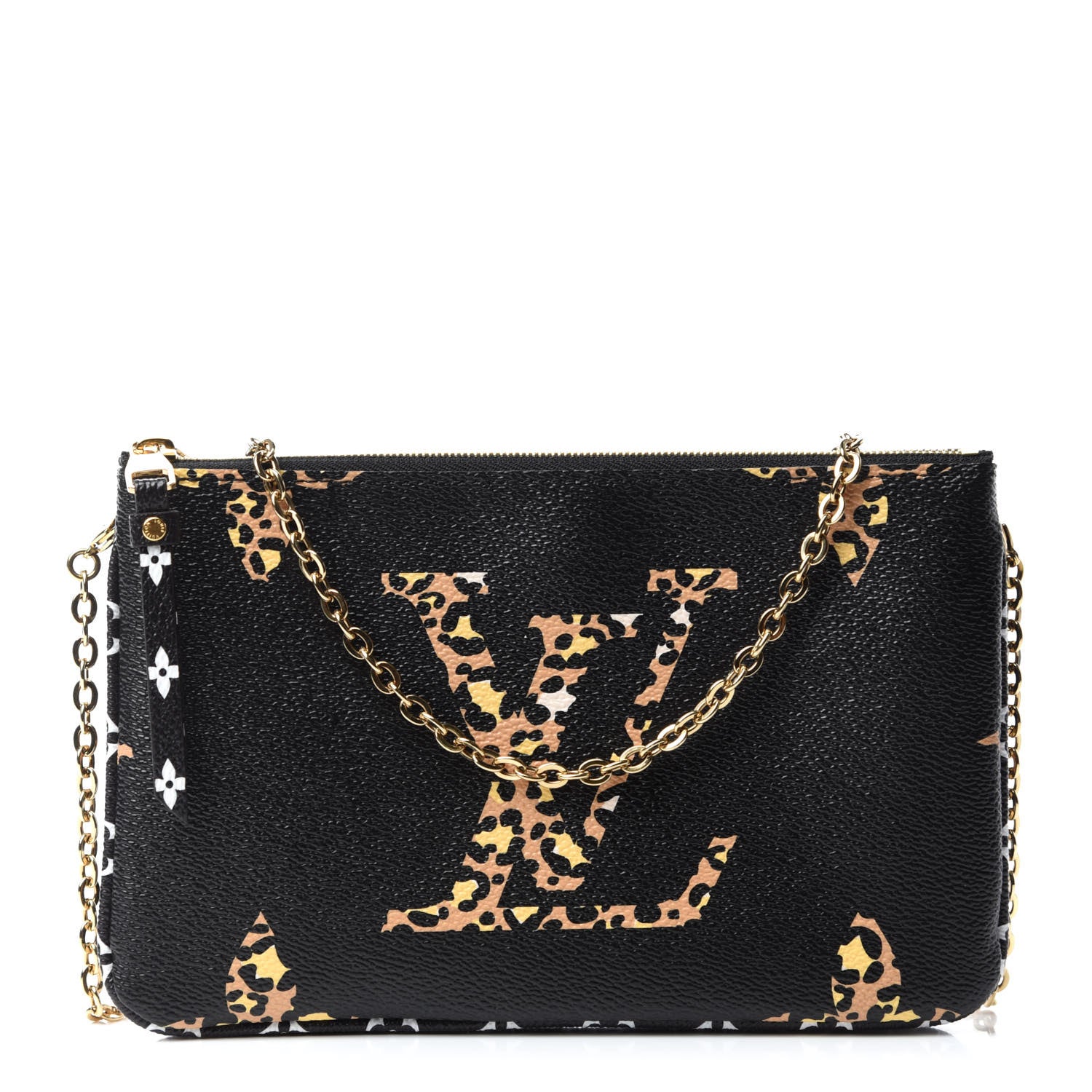 Louis Vuitton Monogram Giant Jungle Pochette Double Zip Black 1 of 10