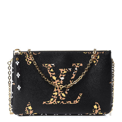Louis Vuitton Monogram Giant Jungle Pochette Double Zip Black 1 of 10