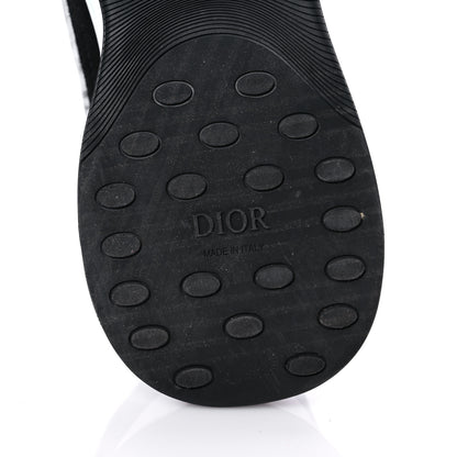 Christian Dior Suede Technical Mesh Oblique Mens B25 Runner Sneakers 42 Black White 6 of 12