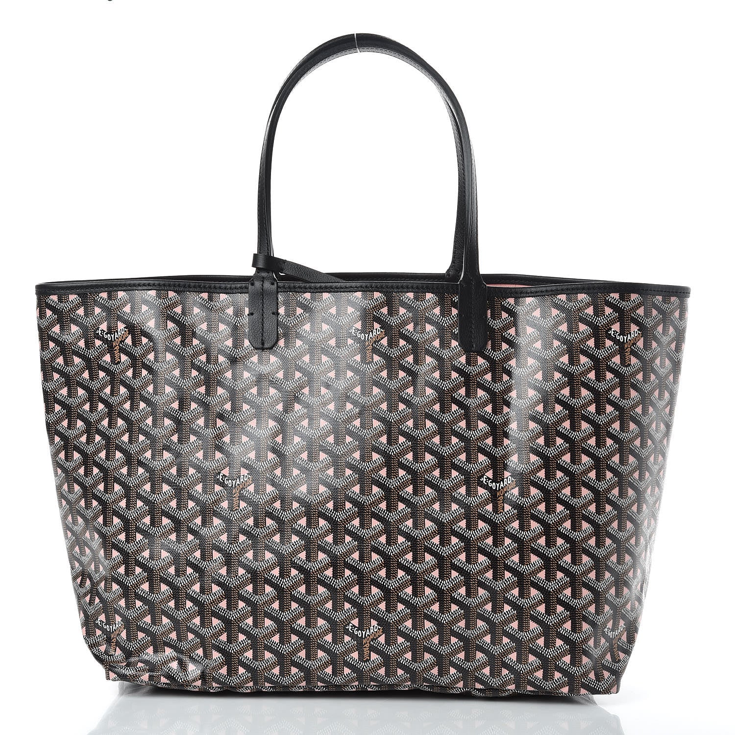Goyard Goyardine Saint Louis Claire Voie PM Black Rose Pink 3 of 10