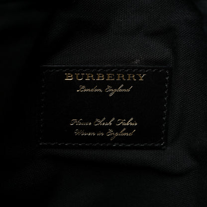 Burberry Derby Calfskin House Check Cornwall Hobo Black 5 of 10
