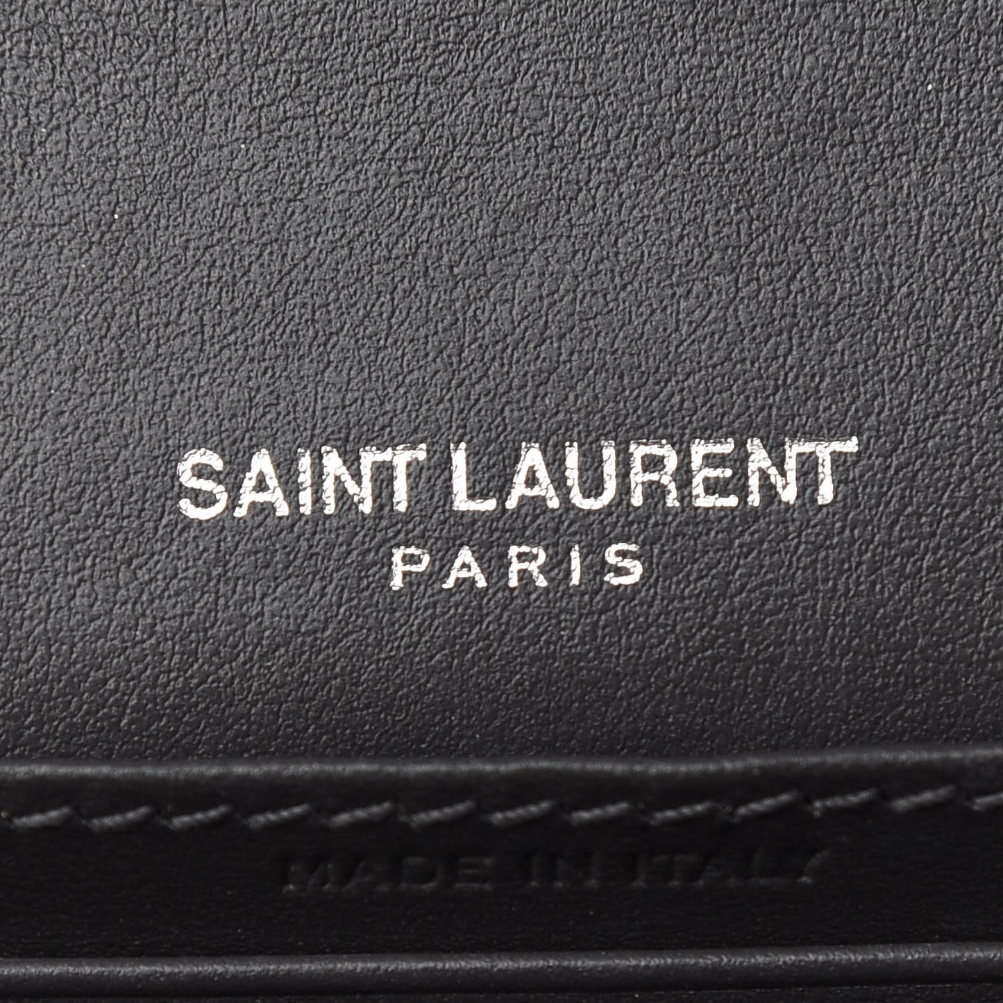 Calfskin Crocodile Embossed Monogram Sunset Chain Wallet Graphite