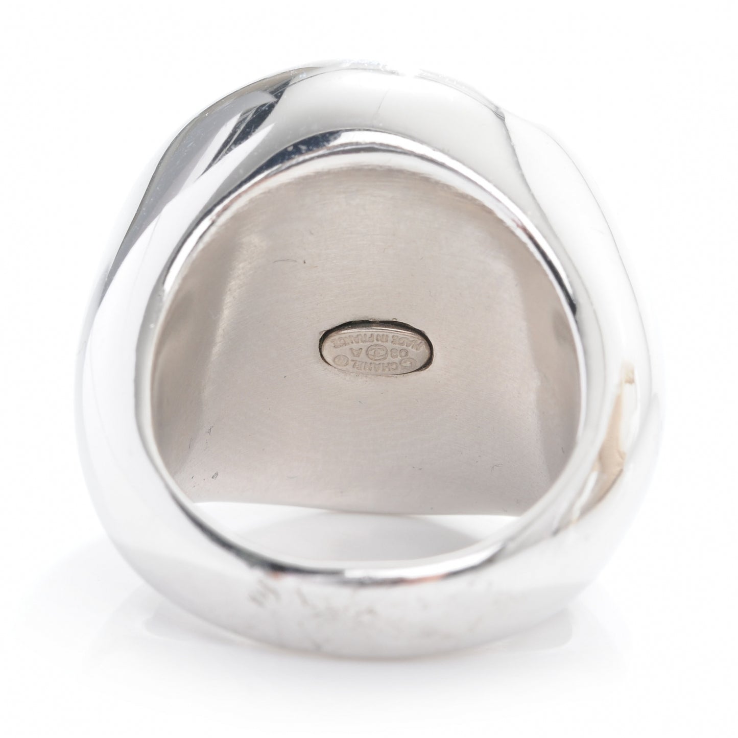 Metal N°5 CC Ring Silver 6.5