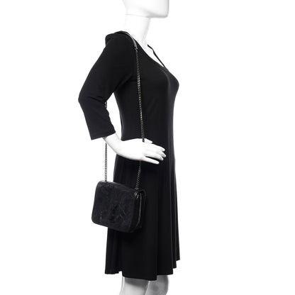 Saint Laurent Crinkled Calfskin Matelasse Monogram Niki Chain Wallet Black 2 of 10