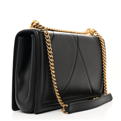 Dolce & Gabbana Calfskin Large Devotion Crossbody Bag Black 3 of 11