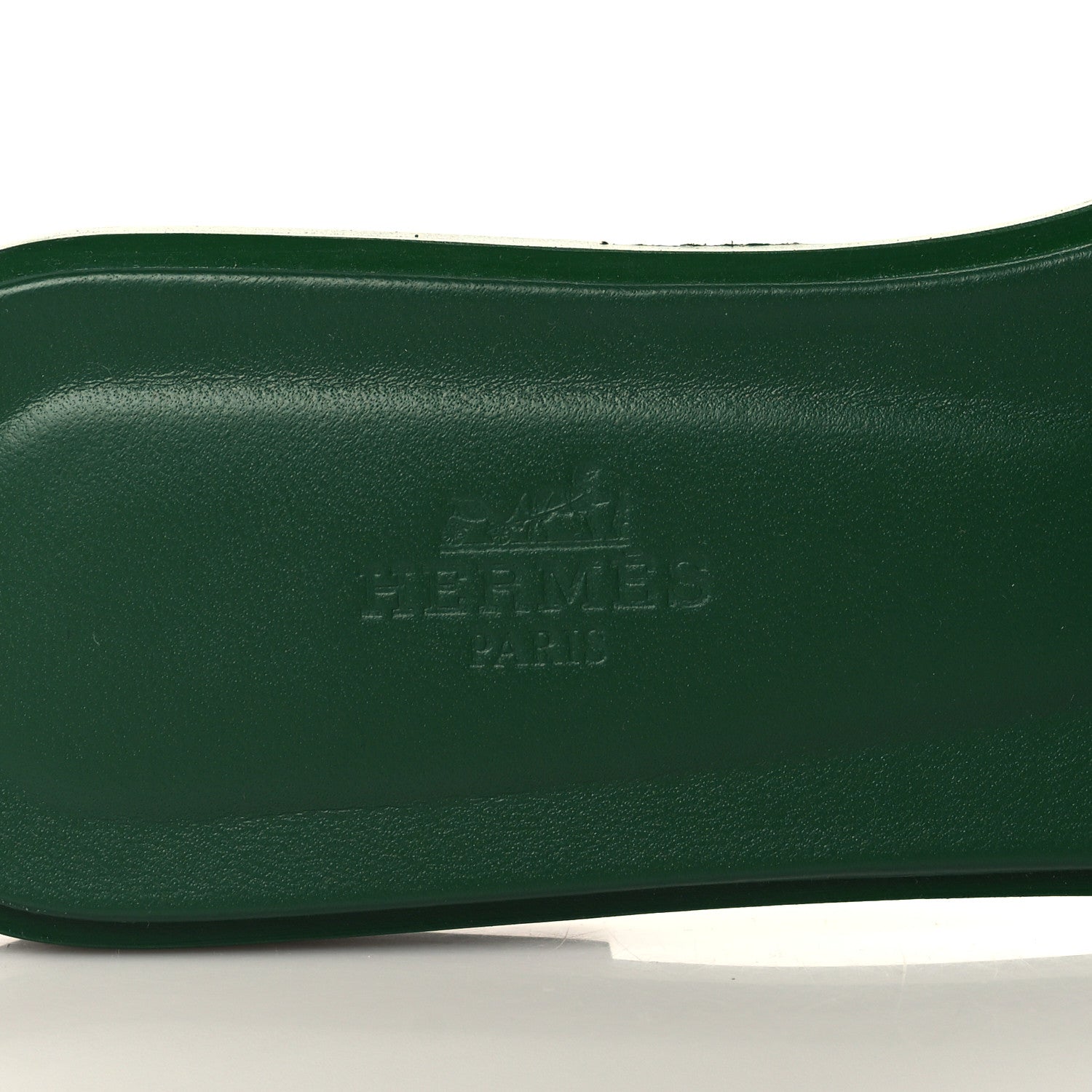 Hermes Epsom Oran Sandals 37 Vert Cactus 7 of 9