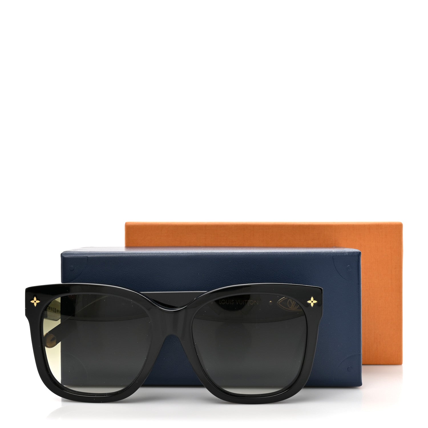 Louis Vuitton Acetate My Monogram Cat Eye Sunglasses Z1729E Black 8 of 8